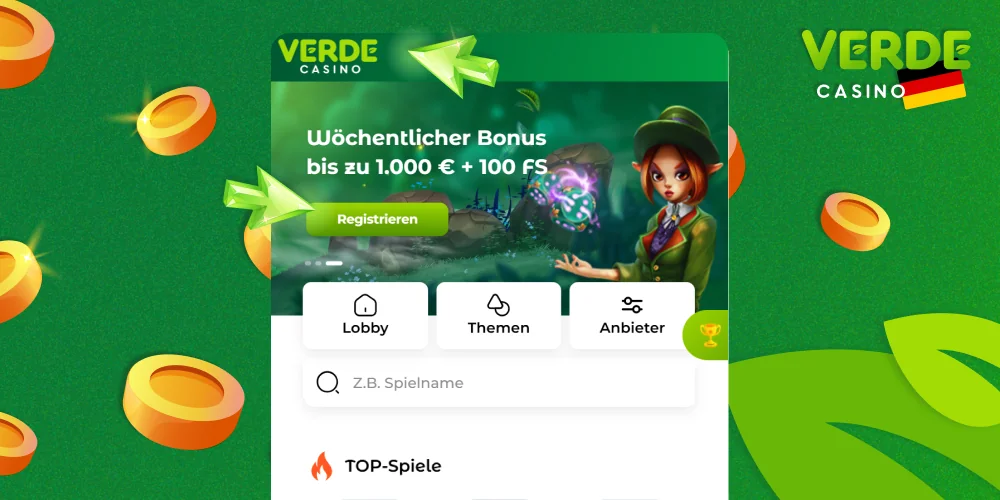 Gehen Sie zum Verde Casino
