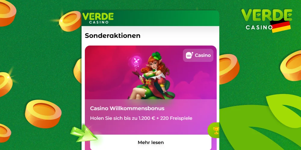 Lesen Sie die Informationen zum gewählten Bonus sorgfältig durch