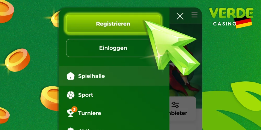 Registrieren Sie sich bei Verde Casino