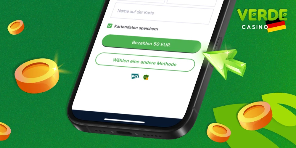 Bestätigen Sie die Aufladung Ihres Kontos bei Verde Casino Deutschland