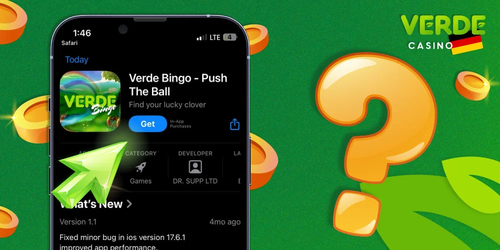 So installieren Sie die Verde Casino-App auf iOS