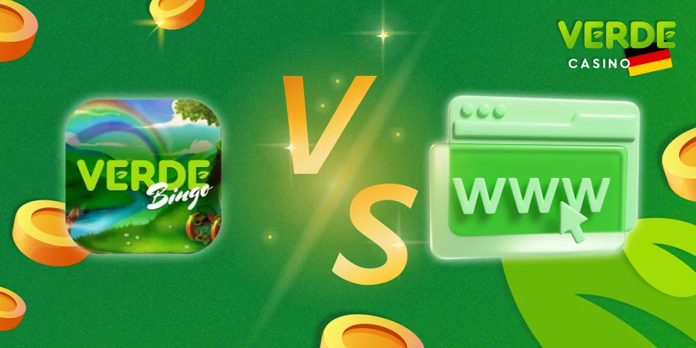 Verde Casino-App oder Browserspiele – was soll man wählen?
