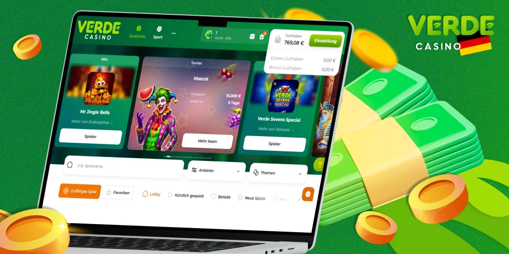 Verde Casino in Deutschland – Wie man Geld einzahlt und abhebt