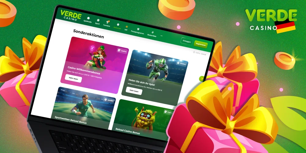 Verde Casino für deutsche Spieler: Schauen Sie sich Casino-Boni an!