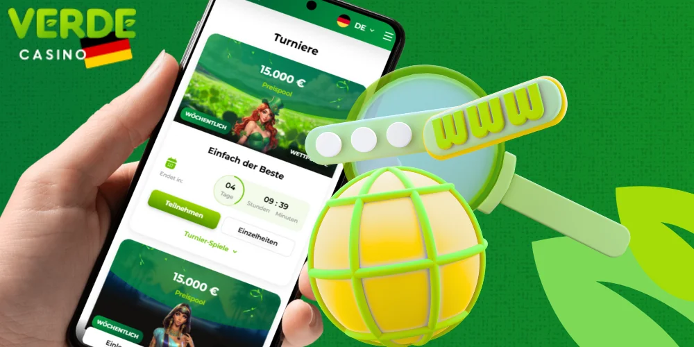 Die Verde Casino App funktioniert auch im Browser