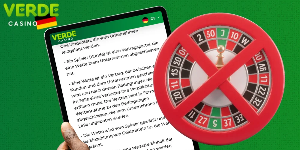 Verde Casino hält sich an die Regeln für verantwortungsvolles Spielen