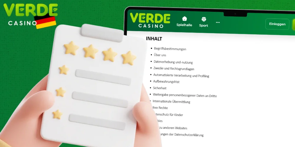 Einige der Vorteile, die das Verde Casino bietet, sind